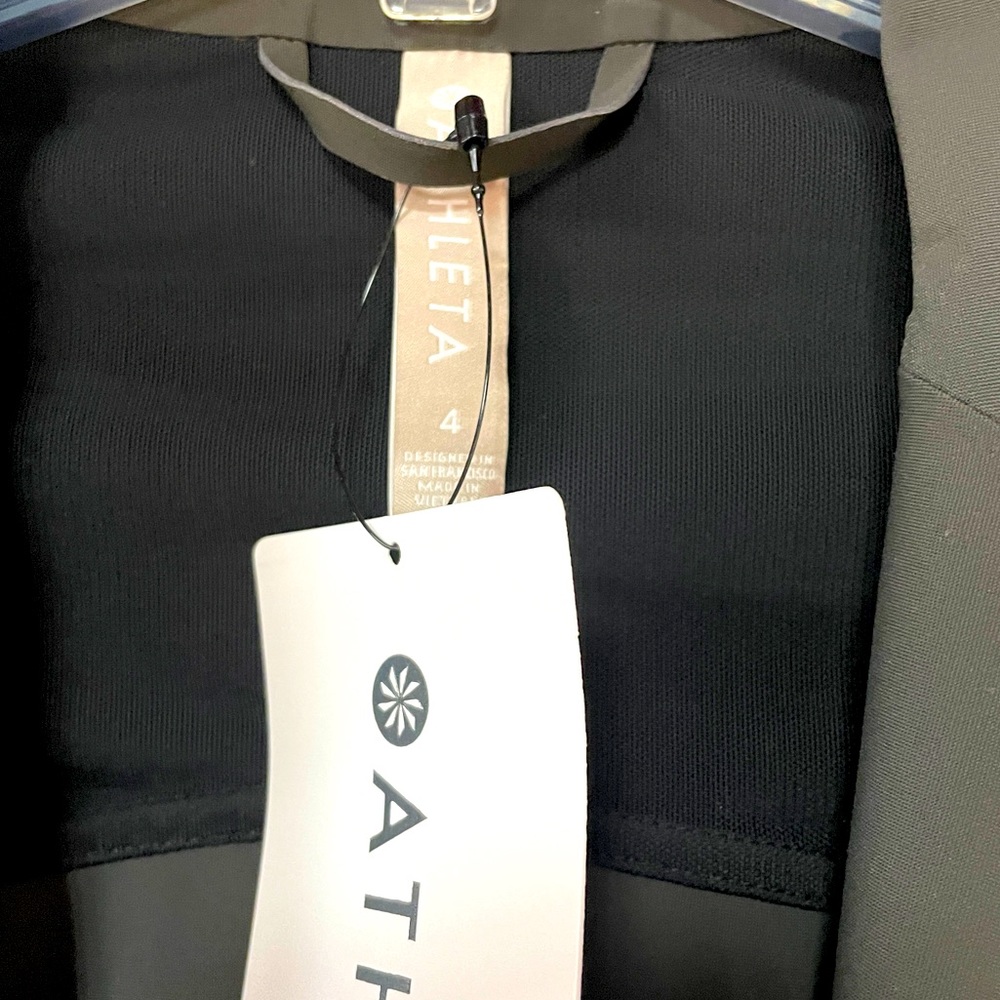 NWT Athleta Interstellar Dark Gray Blazer Pockets Sz 4 - Picture 6 of 9